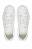Erkek Low Top Lace Up Woven Sneaker Ayakkabı - Beyaz | 44