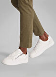 Calvin Klein Beyaz Erkek Sneaker CLASSIC CUPSOLE ZIP LOW IN