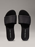 CALVIN KLEIN FLATFORM SANDAL SLIDE IN NYLON Terlik