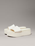 CALVIN KLEIN FLATFORM SANDAL SLIDE IN NYLON Terlik