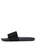Calvin Klein Siyah Plaj Terliği ADJ POOL SLIDE CANVAS LOGO