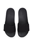 Calvin Klein Siyah Plaj Terliği ADJ POOL SLIDE CANVAS LOGO