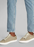 Calvin Klein Bej Erkek Sneaker ESS VULC LOW MG CANVAS