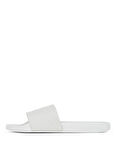Calvin Klein Beyaz Erkek Plaj Terliği SLIDE AOP PRINT