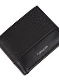 Calvin Klein Siyah Erkek Cüzdan SUBTLE MIX BIFOLD 5CC W/COIN