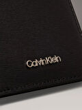 Calvin Klein Kadın Erkek Siyah Ck Monogram Logolu Cüzdan