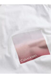 Calvin Klein Erkek Sırt Bölüm Çizgi Ve Calvin Klein Yazı Desenli T-Shirt K10K114164-YAF