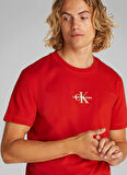 Calvin Klein Jeans Kırmızı Erkek T-Shirt J30J325649XNI MONOLOGO TEE