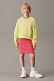 Kız Çocuk Ck Logo Sweatshirt - Sarı | 12 Yaş