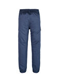 Calvin Klein Lastikli Bel Lastikli Paça Mavi Erkek Çocuk Kargo Pantolon IB0IB02270C8J