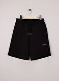 Calvin Klein Lastikli Bel Regular Fit Siyah Erkek Çocuk Şort IU0IU00703BEH