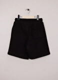 Calvin Klein Lastikli Bel Regular Fit Siyah Erkek Çocuk Şort IU0IU00703BEH