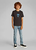Calvin Klein Baskılı Siyah Erkek Çocuk T-Shirt IB0IB02456BEH