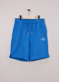 Calvin Klein Lastikli Bel Regular Fit Mavi Erkek Çocuk Şort IU0IU00578C4H
