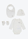 Calvin Klein Bej Bebek Set 4lü IN0IN003110GI