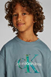 Erkek Çocuk Ck Ocean Swirl Mono T-Shirt - Yeşil | 12 Yaş