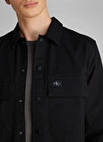Calvin Klein Jeans Siyah Erkek Gömlek J30J327584BEH CARGO COTTON RIPSTOP