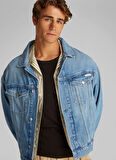 Calvin Klein Jeans Erkek Denim Ceket J30J3275871A4 RELAXED DENIM JACKET