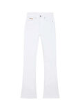 Calvin Klein Jeans Yüksek Bel Bootcut Paça Normal Beyaz Kadın Denim Pantolon J20J2255111AA