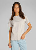 Bej Kadın Bisiklet Yaka Standart Kalıp T-Shirt K20K205448PE0