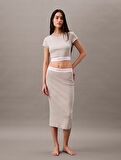 CALVIN KLEIN RIB CROP TEE T-Shirt