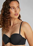 Calvin Klein Siyah Straplez Sütyen LV00QF7537 CK WOMEN
