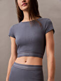 CALVIN KLEIN RIB CROP TEE T-Shirt