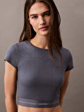 CALVIN KLEIN RIB CROP TEE T-Shirt