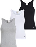 CALVIN KLEIN SCOOP NECK COTTON TANK 3PK Atlet