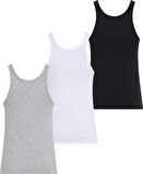 CALVIN KLEIN SCOOP NECK COTTON TANK 3PK Atlet