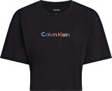 CALVIN KLEIN COTTON BOXY CROP PRIDE TEE T-Shirt