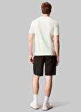 Calvin Klein LVGMS5K159FUO-WO - Neon Yeşil Yuvarlak Yaka Normal Düz Erkek T-Shirt