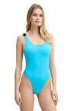 Calvin Klein Kadın Mavi Mayo KW0KW02859 
