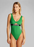 Calvin Klein Yeşil Kadın Mayo KW0KW02746L1X