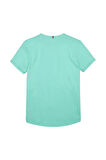 Kız Çocuk Bisiklet Yaka Yazı Baskılı T-Shirt - Mint Yeşili | 8 Yaş