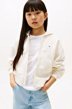 Kız Çocuk TOMMY PUFF PRINT ZIP THRU HOODIE Sweatshirts | 7 Yaş