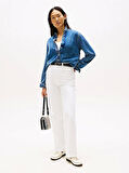 Tommy Hilfiger Lana Normal Kesim Denim Kadın Gömlek WW0WW472191A5
