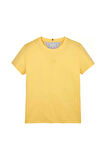 Kız Çocuk Tonal Bayrak Logo T-Shirt - Sarı | 7 Yaş