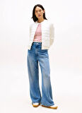 Tommy Hilfiger Standart Beyaz Kadın Ceket WW0WW46741YA8