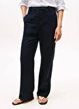 Tommy Hilfiger Yüksek Bel Straight Mavi Kadın Pantolon WW0WW46811C1G