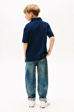 Erkek Çocuk Grafik Baskılı Polo Yaka T-Shirt - Lacivert | 16 Yaş