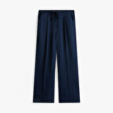 SATEEN TIE RLXD STRAIGHT PANTS Kadın Mavi Pantolon - WW0WW47171