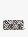 Tommy Hilfiger TH JACQUARD LRG ZA Kadın Mavi Cüzdan AW0AW17478DW6