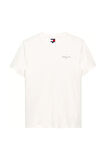 Erkek Slim Fit Minimal Logo T-Shirt - Ekru | S