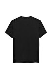 Erkek Slim Fit Minimal Logo T-Shirt - Siyah | S