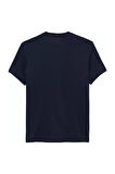 Erkek Slim Fit Minimal Logo T-Shirt - Lacivert | M