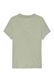 Kadın Slim Linear Kısa Kollu T-Shirt - Açık Yeşil | L