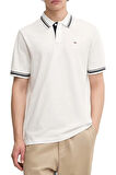 Erkek Regular Fit Yaka ve Kol Ucu Çizgili Polo T-Shirt - Ekru | S
