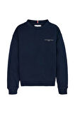 Unisex Çocuk Mini Corp Bisiklet Yaka Sweatshirt - Lacivert | 10 Yaş