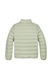 Unisex Çocuk Dik Yaka Hafif Şişme Mont - Açık Yeşil | 8 Yaş